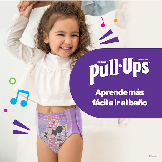 Pantaloncitos de Entrenamiento para Niñas Huggies Pull Ups Tallas 3/4, 20uds